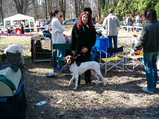 2006.április 1. Várakozás a pápai kiállításon  