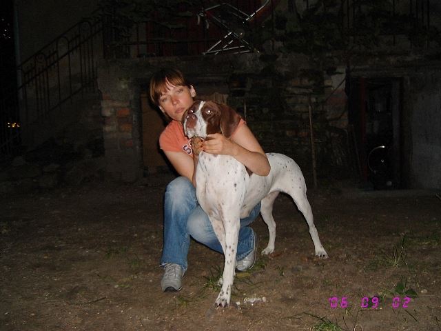 2006.szeptember  Ammily és tenyésztője,Karina