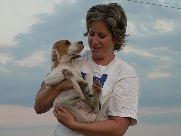 Irisz-Felice a gazdival 3 hónaposan