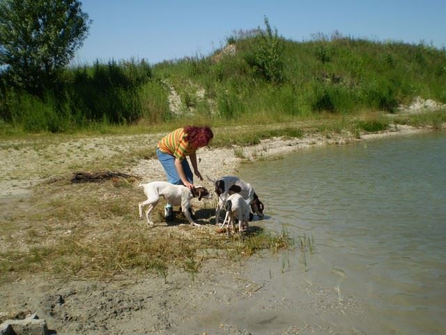 Jenny utolsó napjai nálunk - Lébényben Ironéknál (Jenny,Viki,Ammily) - 2009.június 14.